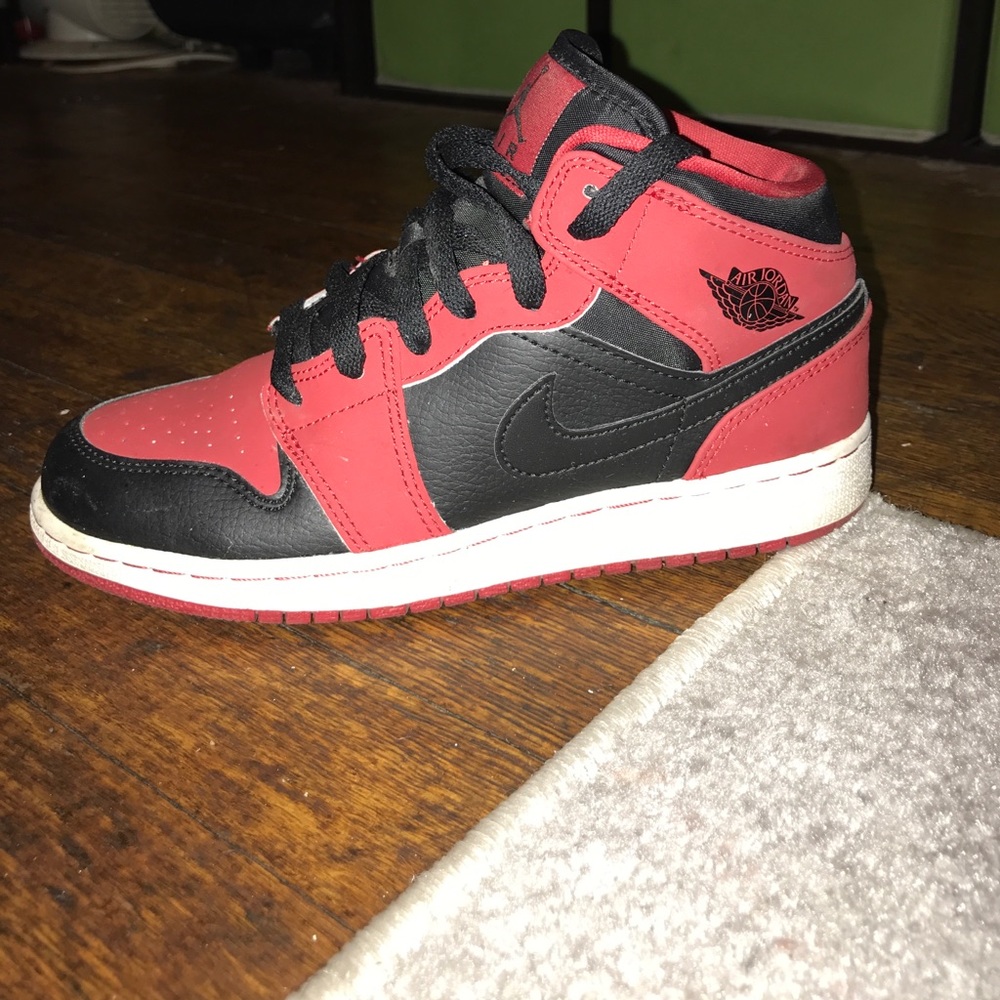 Black and red Jordan’s